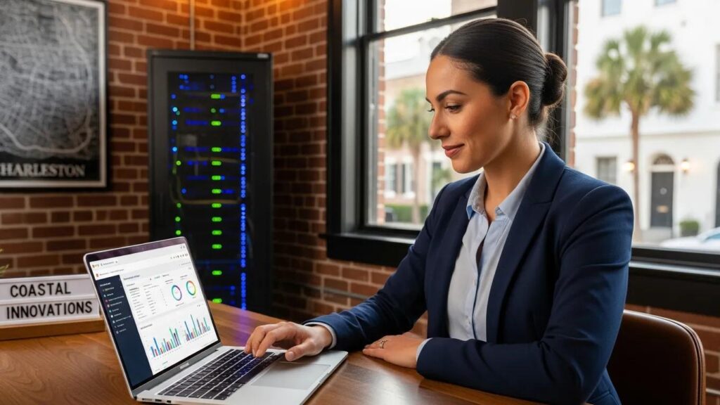 Cloud backup interface showcasing data recovery options for small businesses