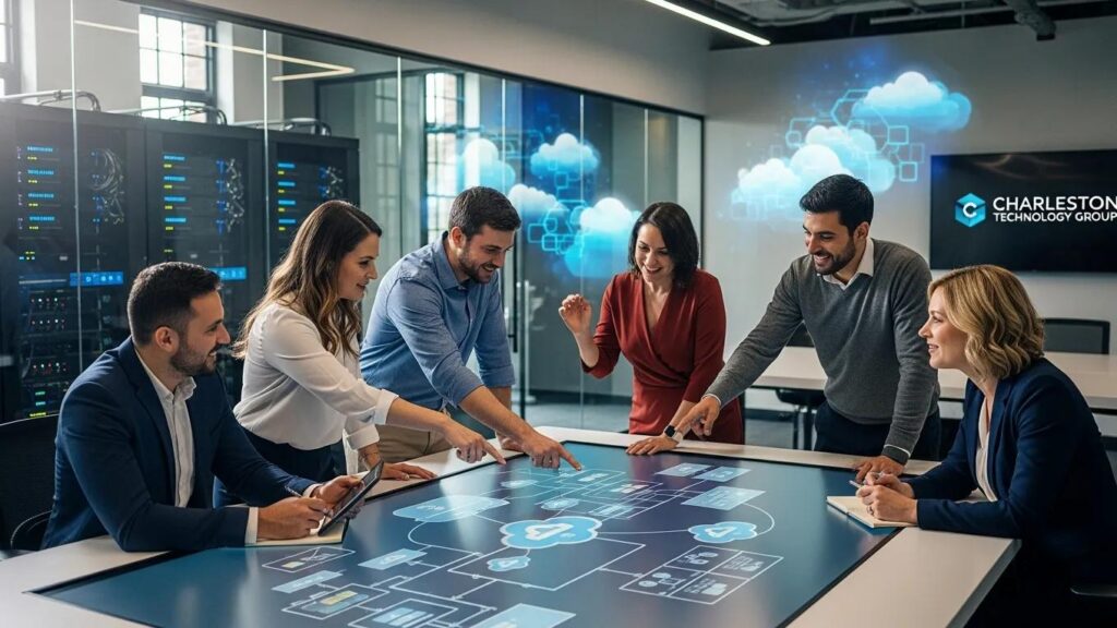 IT professionals from Charleston Technology Group optimizing cloud investments for small businesses